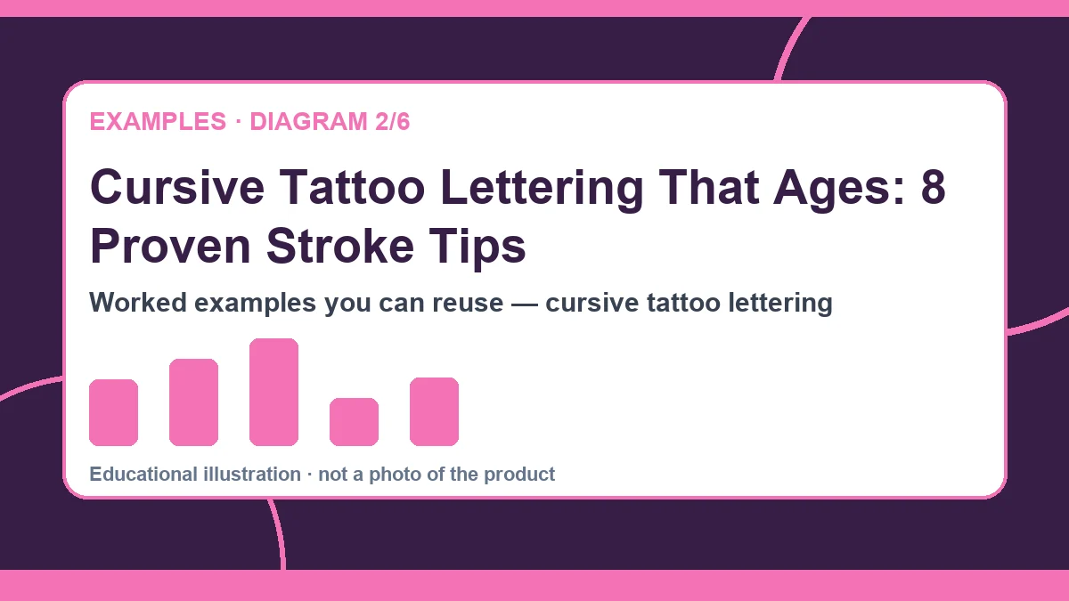 cursive tattoo lettering diagram 2