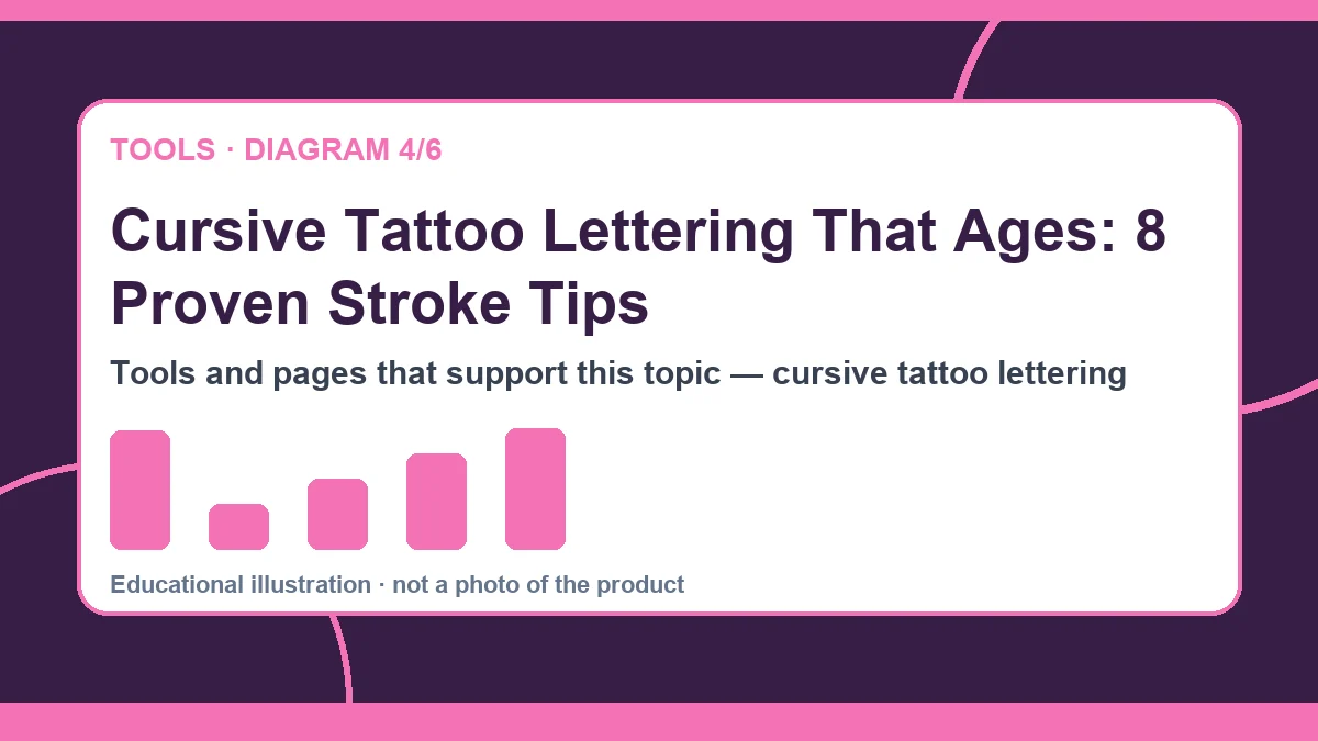 cursive tattoo lettering diagram 4