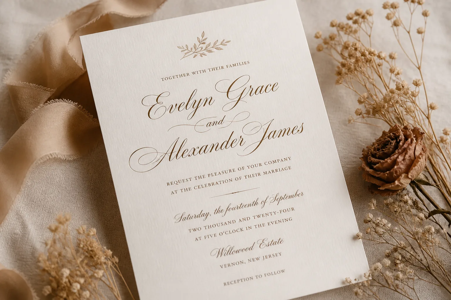 Wedding stationery